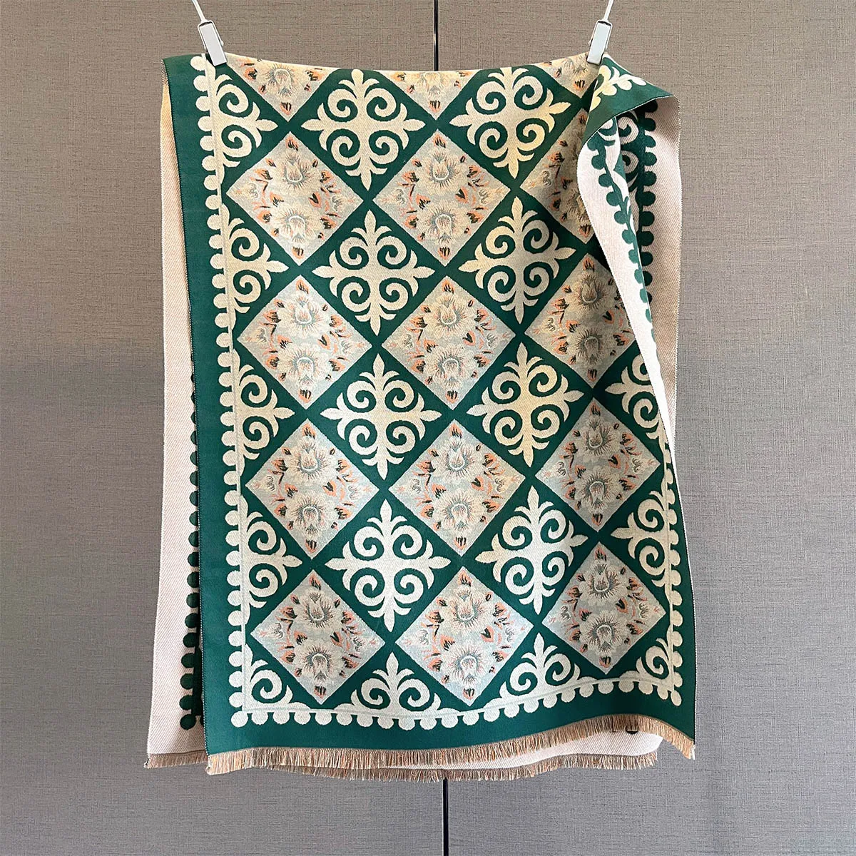 Neue Mode Winter Duplex Druck Kaschmir Schal Frauen Hohe Qualität Verdicken Wrap Schal Damen Pashmina Jacquard Schals Luxus – Detail 16