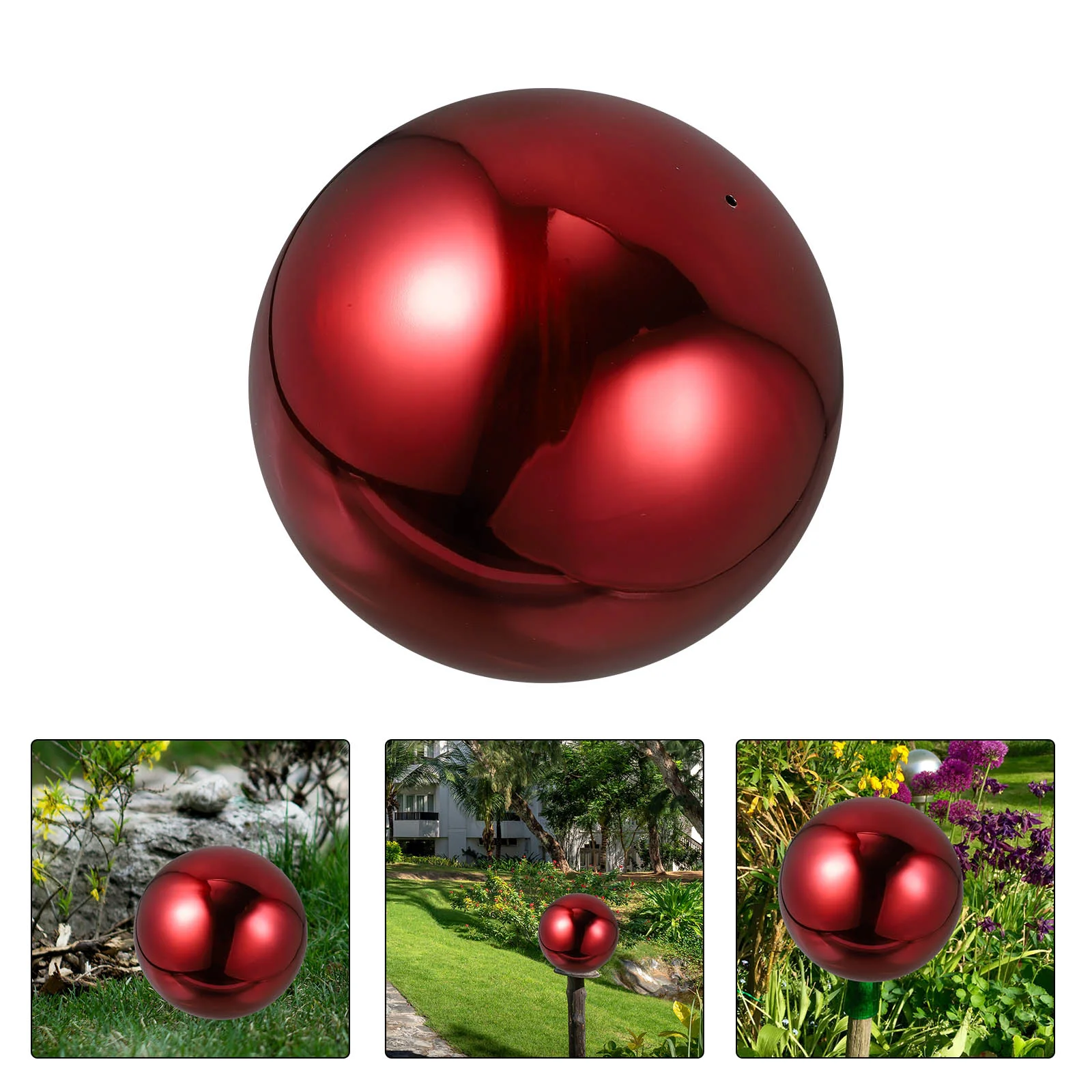

Reflective Ball Delicate Colored Gazing Mirror Garden Decor Decorative Metal Stainless Steel Globe