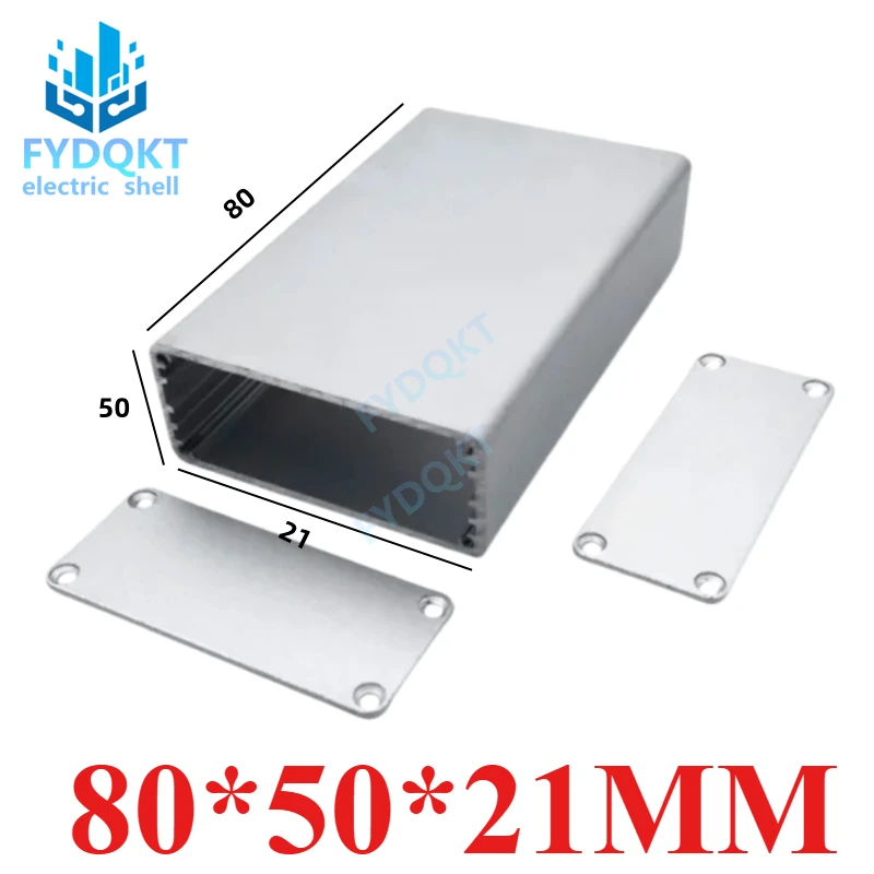 Aluminum alloy Boxes aluminum profile shell integrated  battery box PCB  80x50x21mm