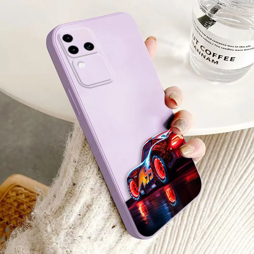 The Cars Lightning McQueen Phone Case For VIVO S1 S16 V15 V17 V20 V20ES V21 V23E V25 V27 V27E V29 V29E V30 V30E PRO PV23 5G