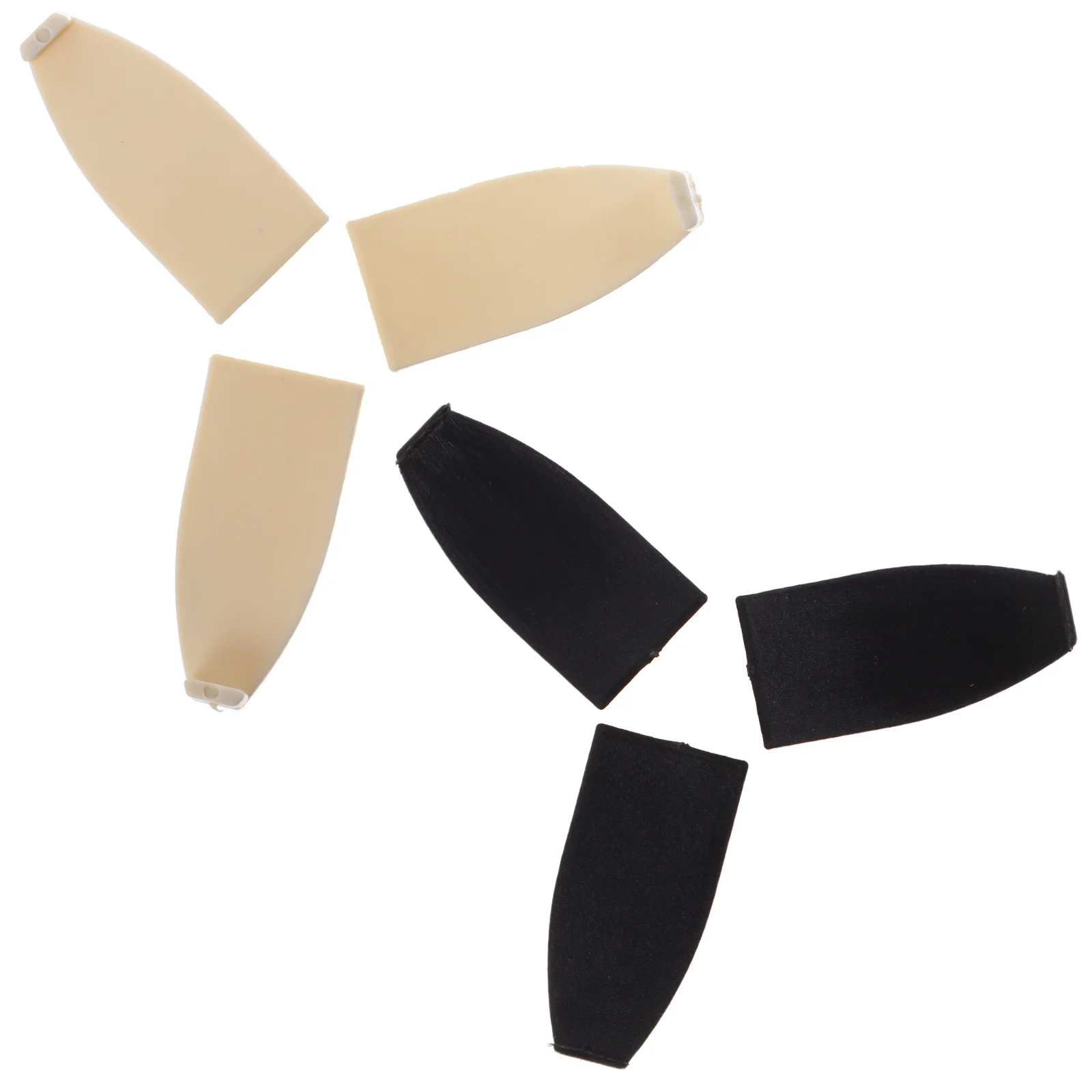 6Pcs Violin Bow Fittings Replacement Parts Stringed Instruments Accessories Plastic Violin Bow Cushion Cello Bow Tip Viola Bow