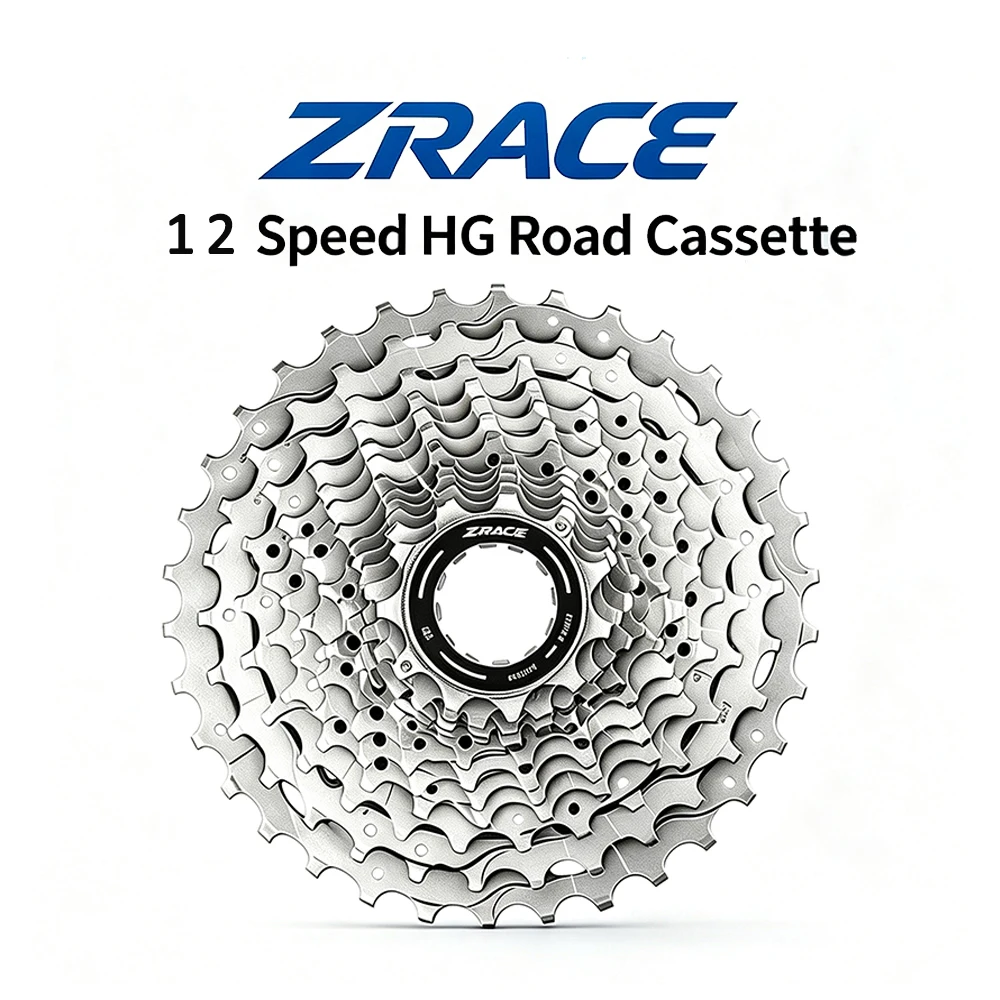 ZRACE 12 Speed Cassette 11-30/32/34T, HG Road Bike Freewheel 12S CNC Steel Sprocket Compatible SM 105 Ultegra