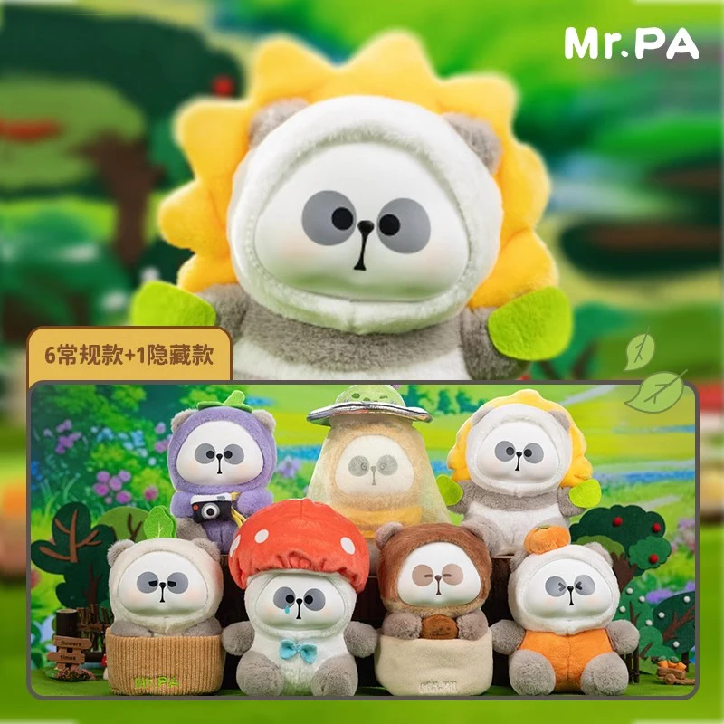 Mr.Pa The Escape Vegetable Series Plush Blind Box Cute Action Figure Model Kawaii Panda Doll Surprise Mystery Box Kids Toys Gift