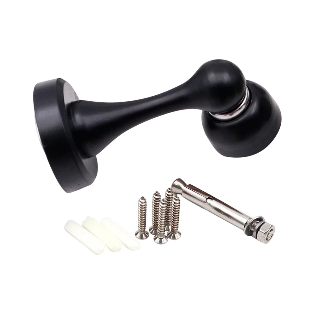 

Stainless Steel Door Stopper Bathroom Magnetic Door Stop Heavy Duty Floor Wall Mount Wind-Proof Door Holder For Door Hardware