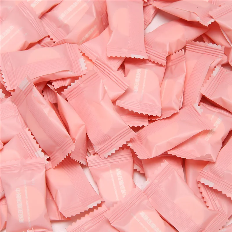 PORK-400 Pcs Compressed Towels Portable Disposable Compressed Cotton Coin Tissue Towel For Travel, Camping, Hiking