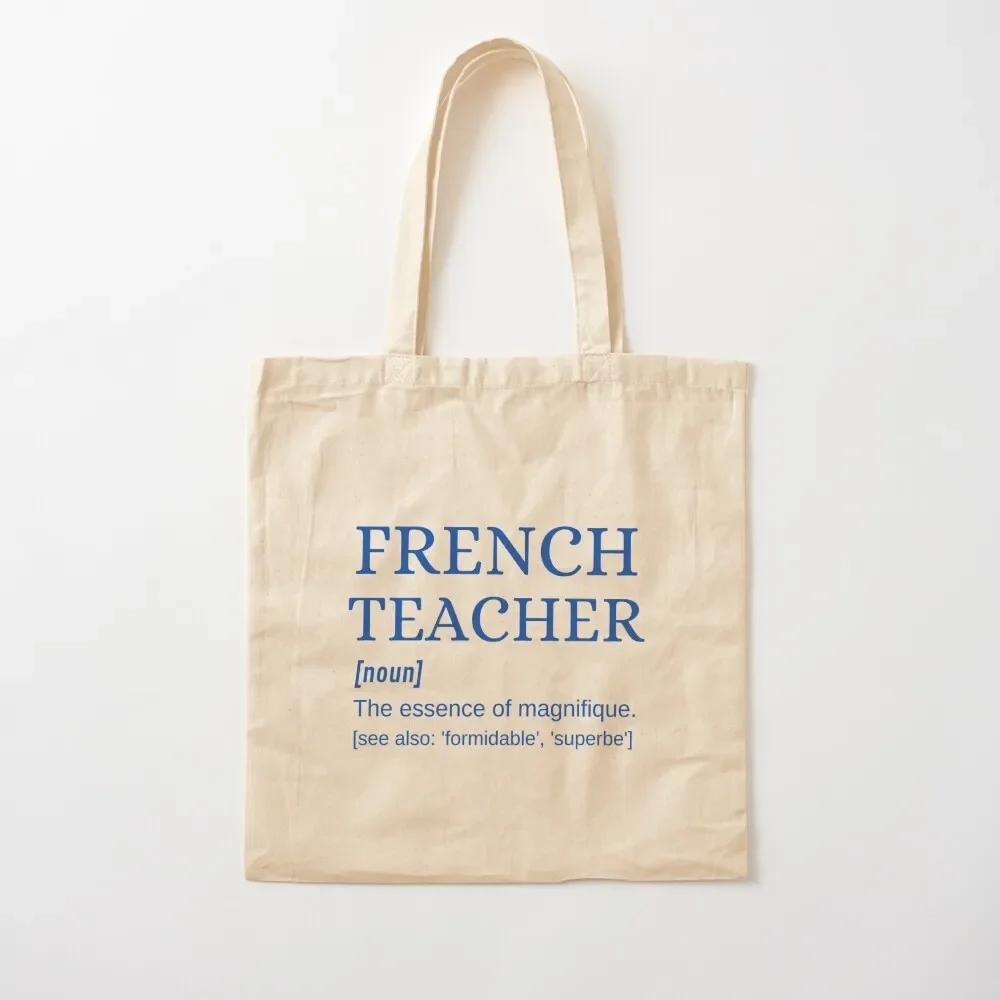 

French Teacher Magnifique Professeur de Franais Dictionary Definition Tote Bag Shopper bag Canvas stote bag