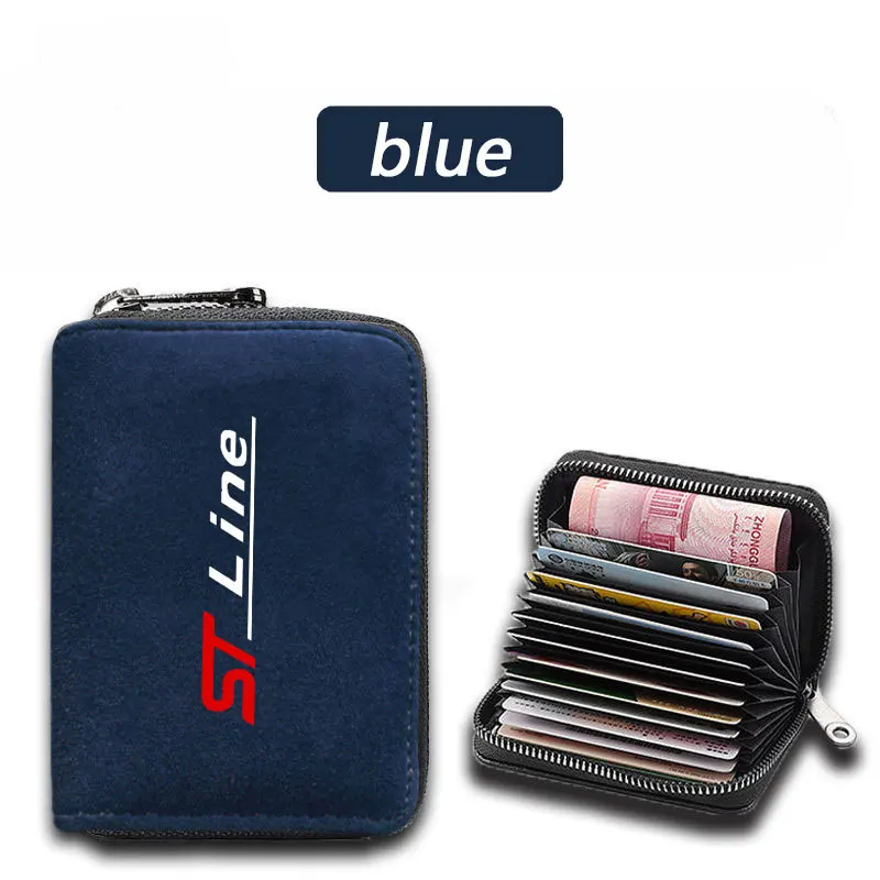 Bank Credit Bus Cards Cover Anti Demagnetization Bag for Ford ST-line Focus 2 3 Mondeo Ecosport Kuga Mk4 Fiesta Mk3 Accessories