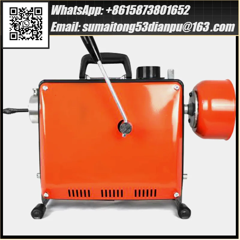 Automatic Pipe Unblocking Machine Household Kitchen Cleaning Dredge Pipe Cleaner Electric Pipe Dredge Machine