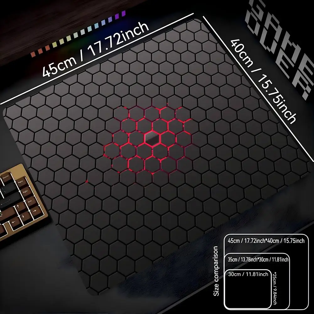 

PC Small Keyboard Table Mats Mouse Pad Locking Edge Gabinete Mausepad Computer Mat Geometric Art Gaming Office Accessories Rug