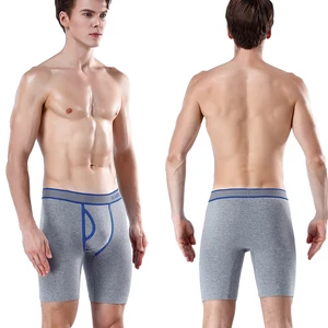 Herren -Front -Eröffnungskästen, Tarn -Baumwollshorts, sexy Männerunterwäsche, Familiensportshorts, 3 Stücke 12 Unterwäsche für Herren der Herren mit Blende vor - №6