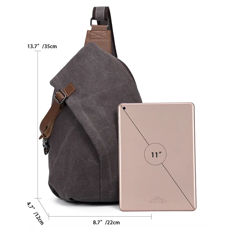 Brand Men Shoulder Chest Bag Canvas Fashion Man Sling Crossbody Bags for Male 2023 Vintage Handbag Travel Sports Student 크로스백