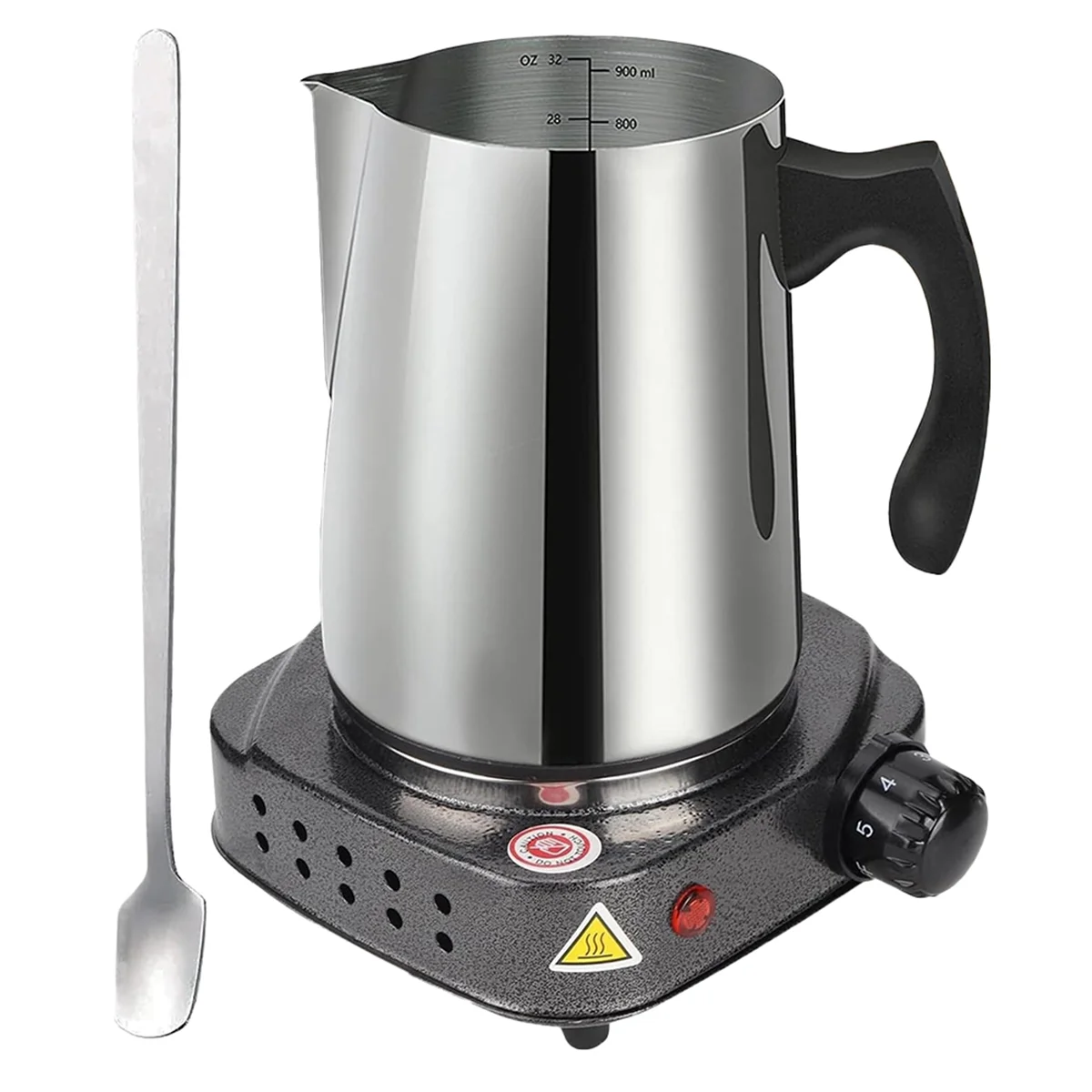 

Набор для изготовления свечей Набор для изготовления свечей для начинающих - горшок для изготовления свечей с длинной ложкой для пятен Электрическая плита с вилкой стандарта США