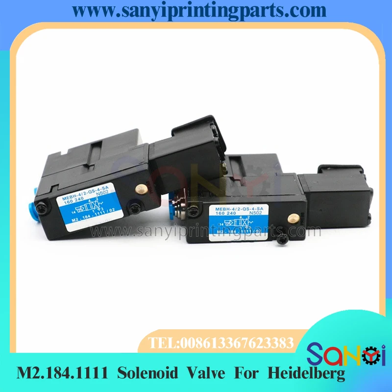 Электромагнитный клапан Heidelberg лучшего качества M2.184.1111 Mebh-4/2-Qs-4-Sa для печатной машины SM102 CD102 SM52 PM52