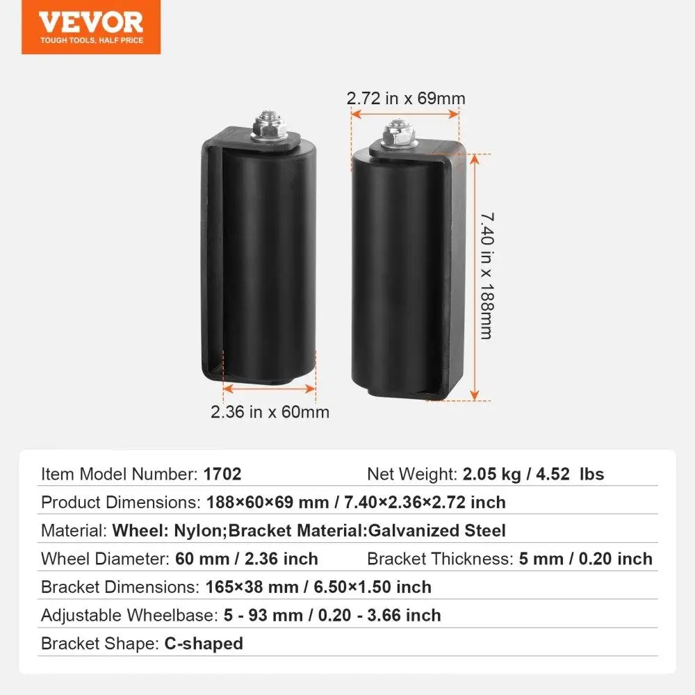 6 Sliding Gate Hardware C Bracket Connecting Tracks