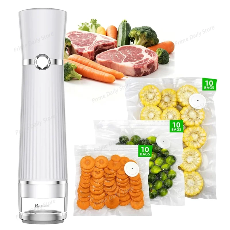 Hand‑held vacuum machine, food vacuum bag air extractor pump, fast air extraction electric suction compression Pump