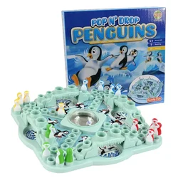 Pinguin Eis Ludo fliegendes Schachspiel Set lustige Neuheit Spielzeug für Kinder 4-7 Jahre perfekt für Familien spiel Nacht Spaß