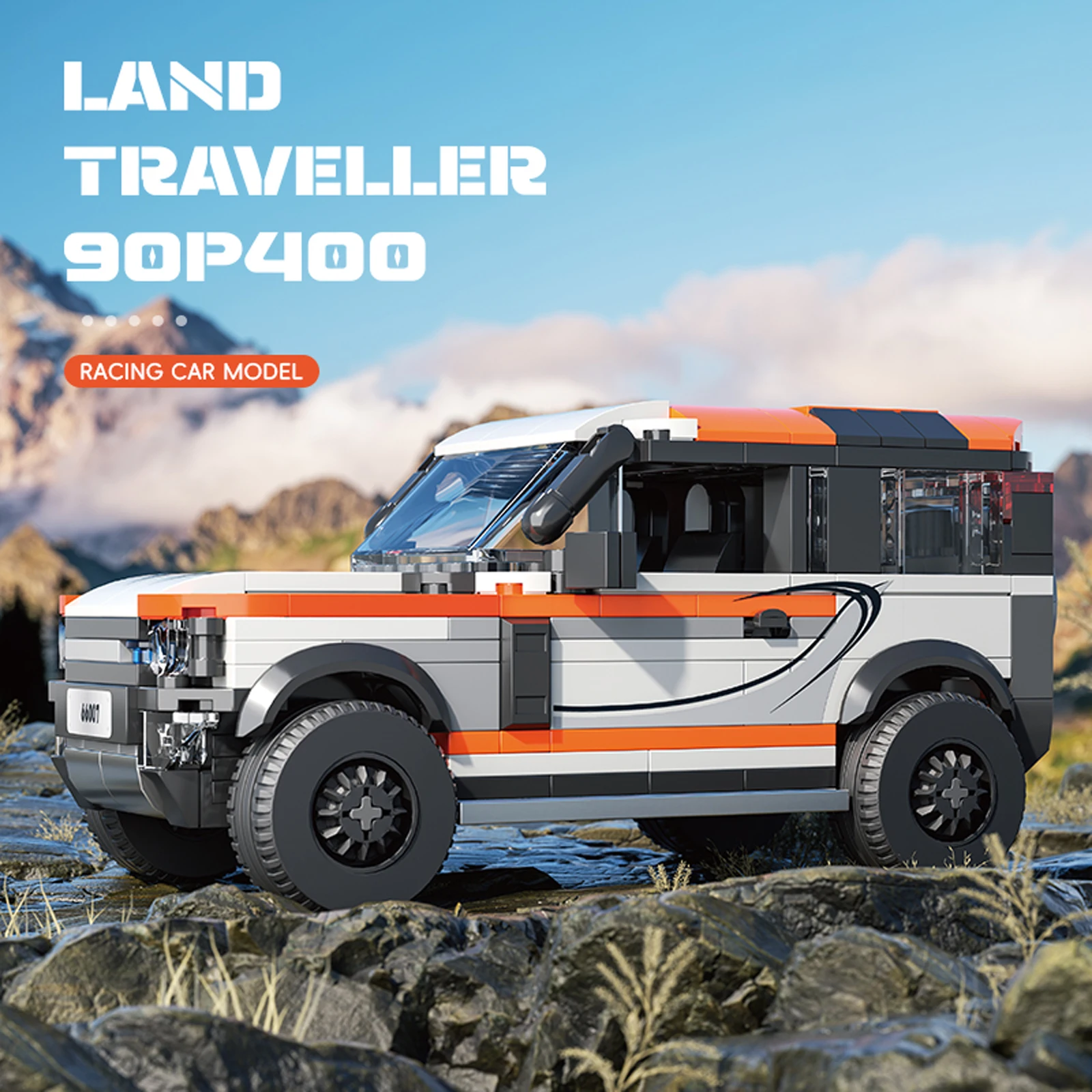 

Classic 406PCS Off-Road Vehicle Assembled Model Bricks Set SUV Car Ornaments Kids Educational DIY Toys MOC Building Blocks Gifts