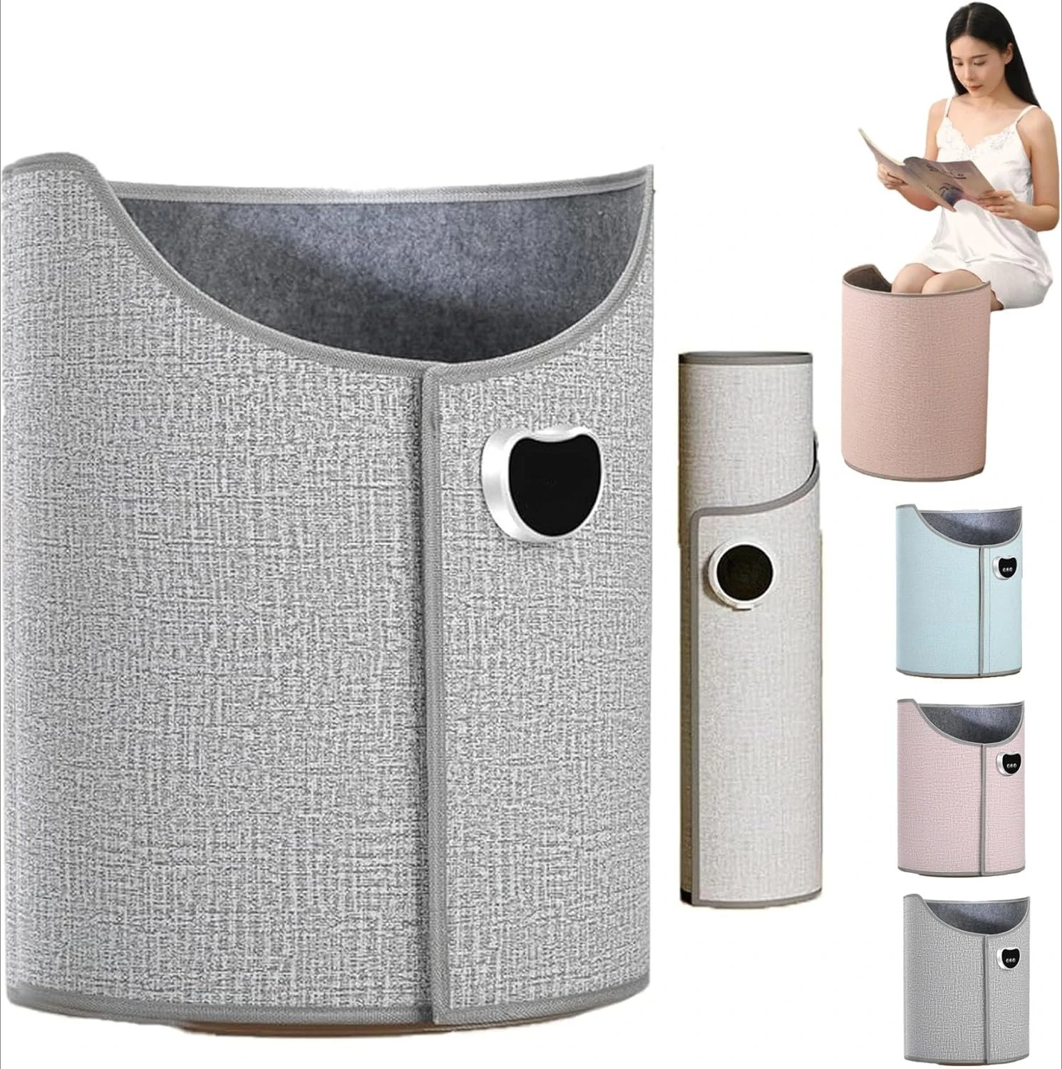 

Silent Foldable Leg Warmer Pro Electric Foot Heater Under Desk Thermostat Auto Shut Off Timer Office Home EU/UK Plug