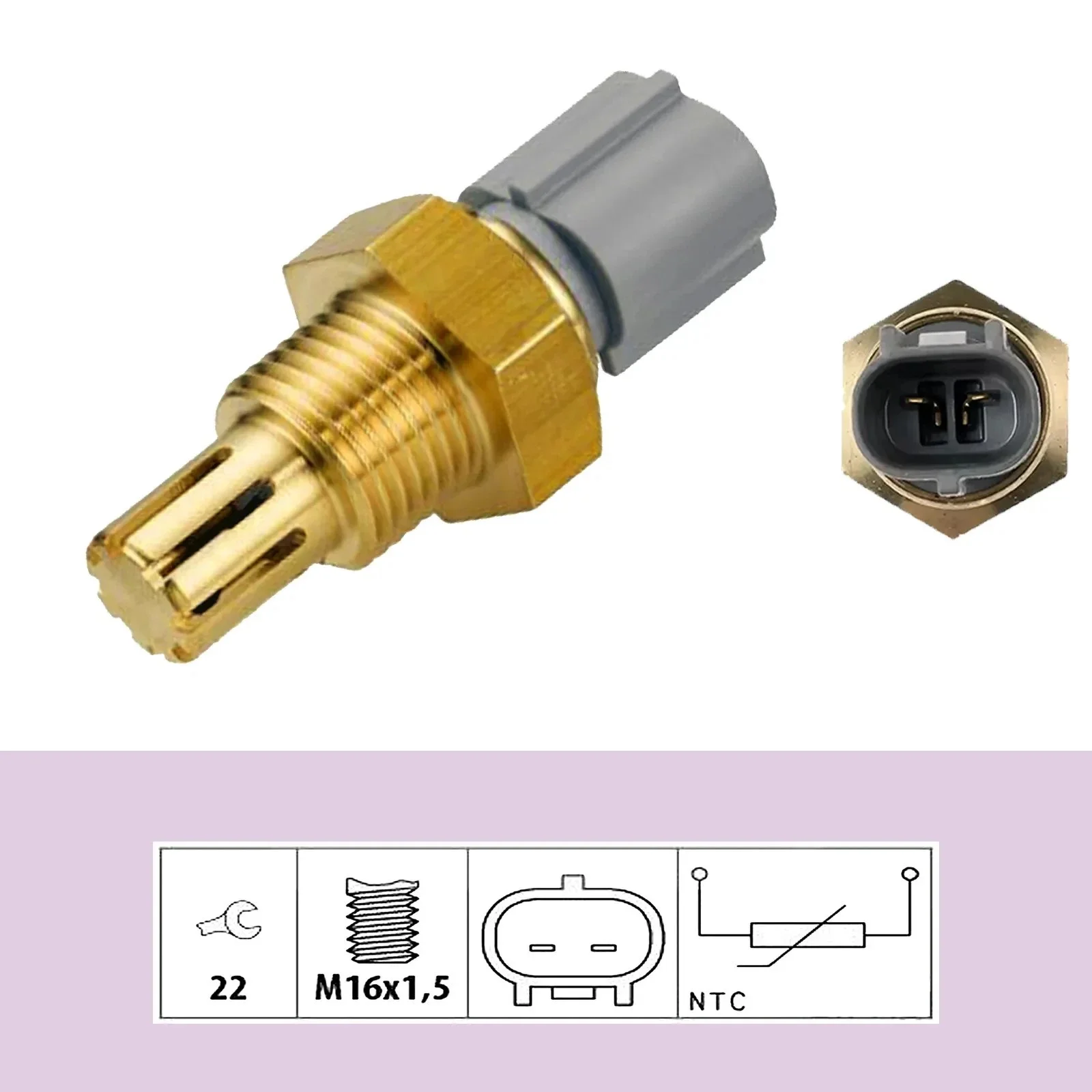 Lufttemperatursensor für Toyota Hilux 3.0L KUN16R KUN26 2005-15 1KDFTV Diesel
