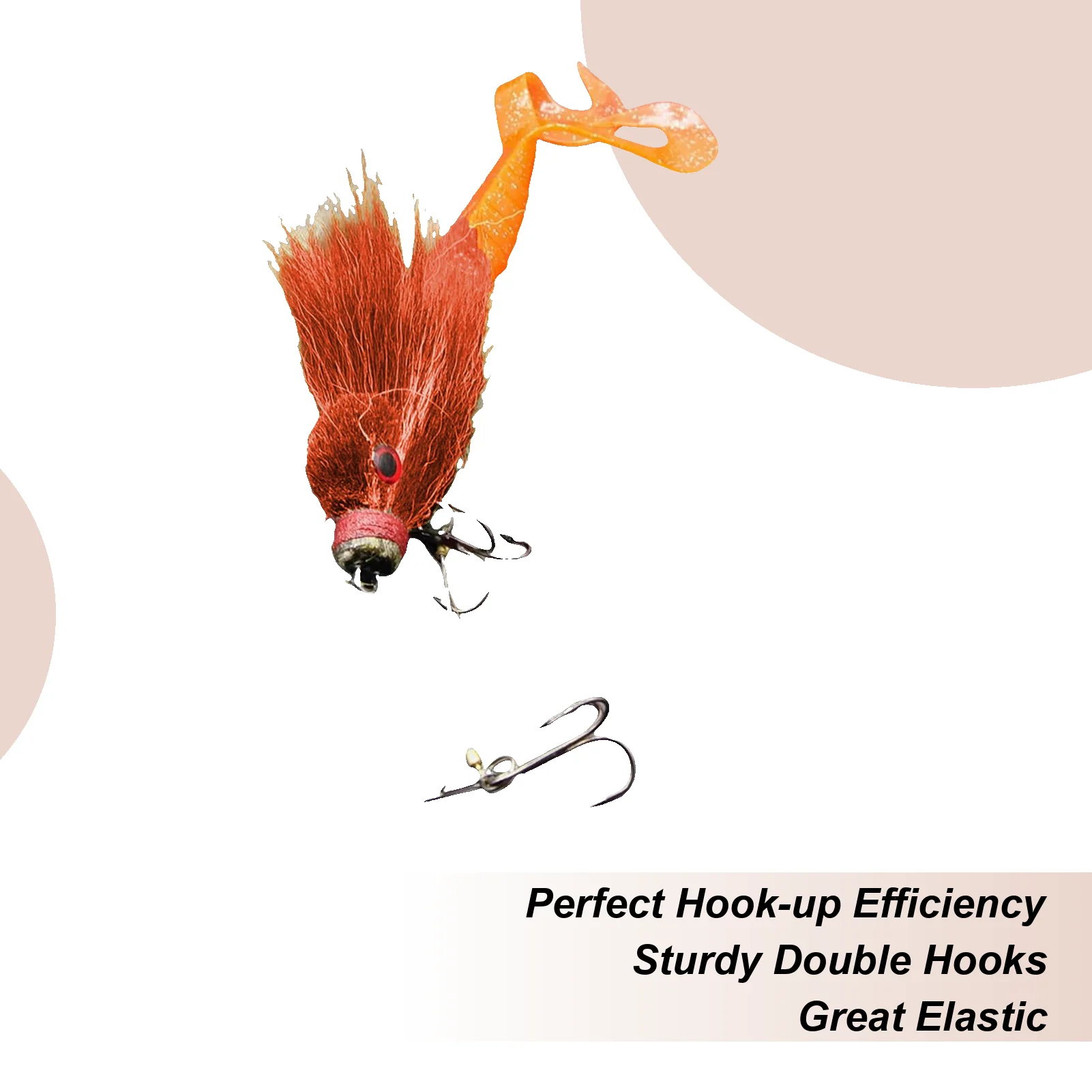 

Приманки для окуня, 22 см, шарнирные рыболовные приманки, 3D дизайн волос в виде глаз, искусственная приманка, рыболовные снасти для пресной воды, сома, лосося