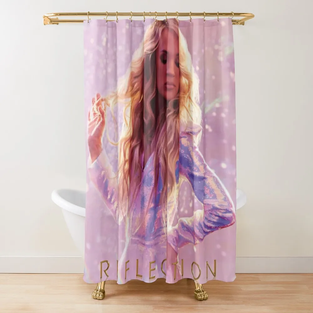 

Reflection Shower Curtain For The Bathroom Shower For Bathroom Waterproof Fabric Shower Waterproof Curtain