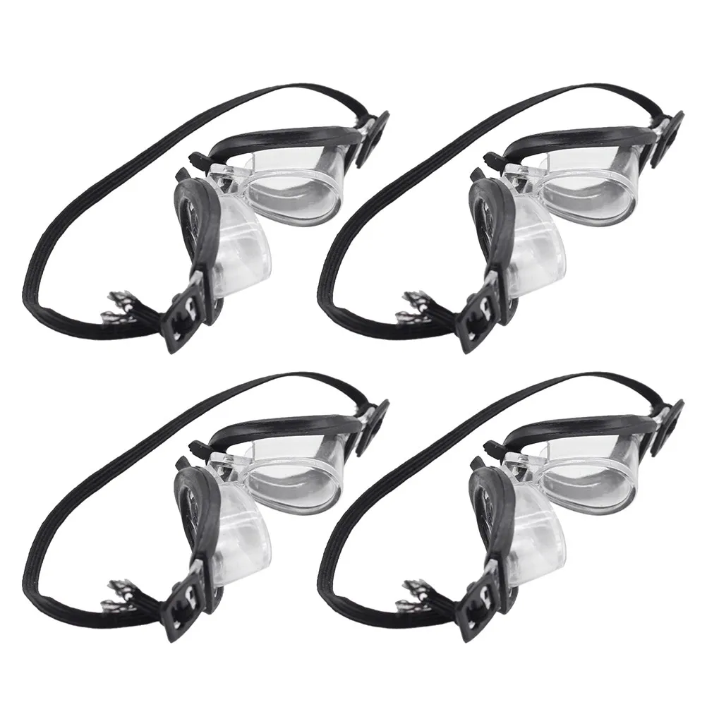 

4Pcs Mini Swim Glasses Plastic Accessories Compact Lightweight Easy Carry Perfect for Kids Play and DIY Decoration