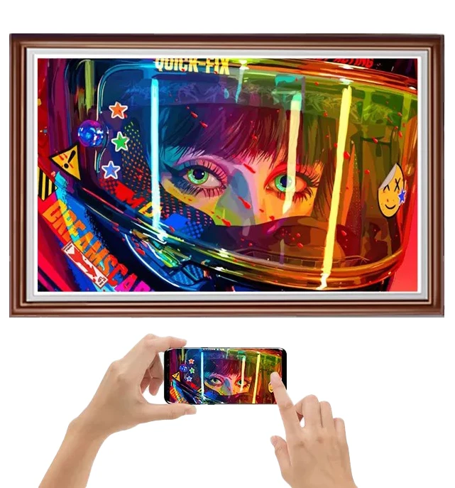 Private I Gallery Art Exhibition Work Smart Tv Frame Digital Art Museum Anti-Glare Matte Lcd Digital Photo Frame