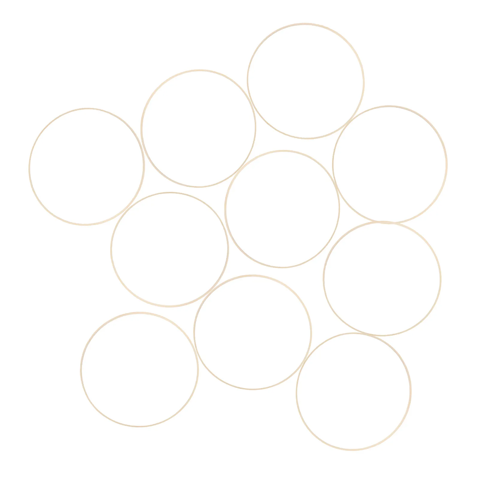 10Pcs Bamboo Floral Hoops Versatile Round Wreath Rings for DIY Craft Projects Macrame Wall Hanging Floral Decor Supplies view 6