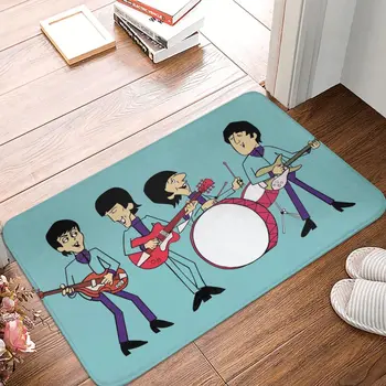 The Beatle Um bom e Popular Banda antiderrapante Capacho quatro pessoas Bath Kitchen Mat Bem-vindo Tapete Home Pattern Decor