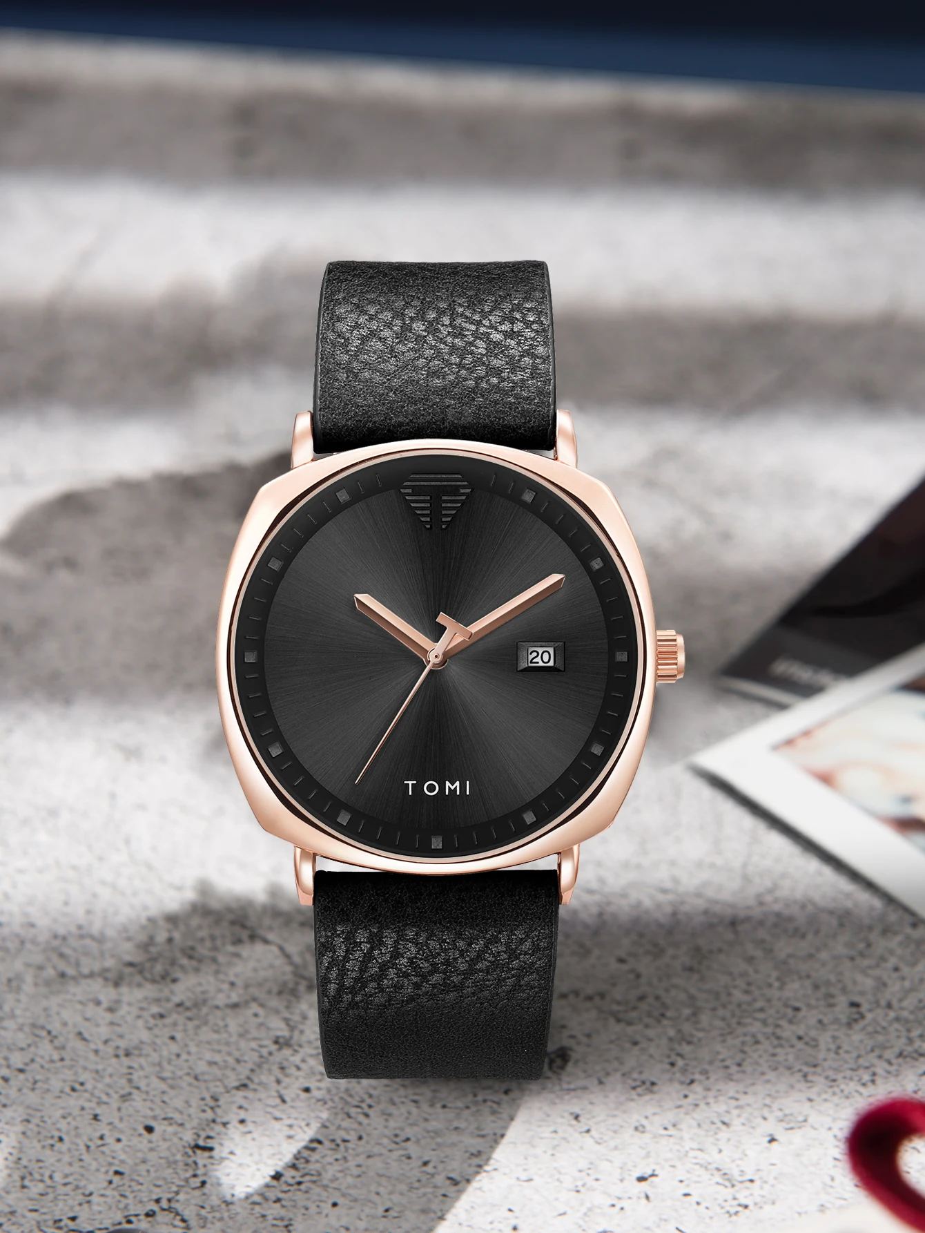 TOMI Neue 2PCS Luxury Business Männer Uhr Geschenk Box Set Einfache und Casual Männer Kalender Quarzuhr Stift Reloj männer Urlaub Geschenk – Detail 21