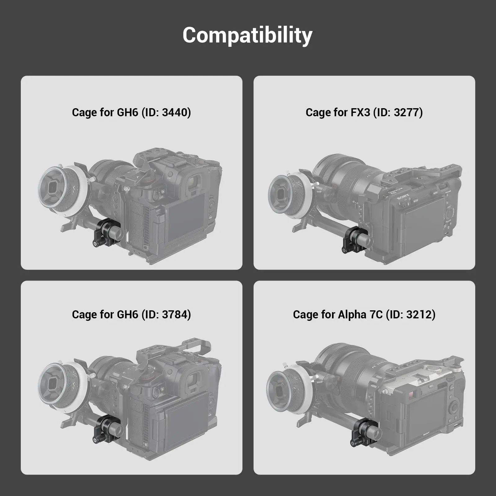 SmallRig 12mm/15mm pojedynczy zacisk pręta współpracuje z klatką SmallRig, aby zapewnić Follow Focus rozwiązanie dla kompletnego systemu strzelania