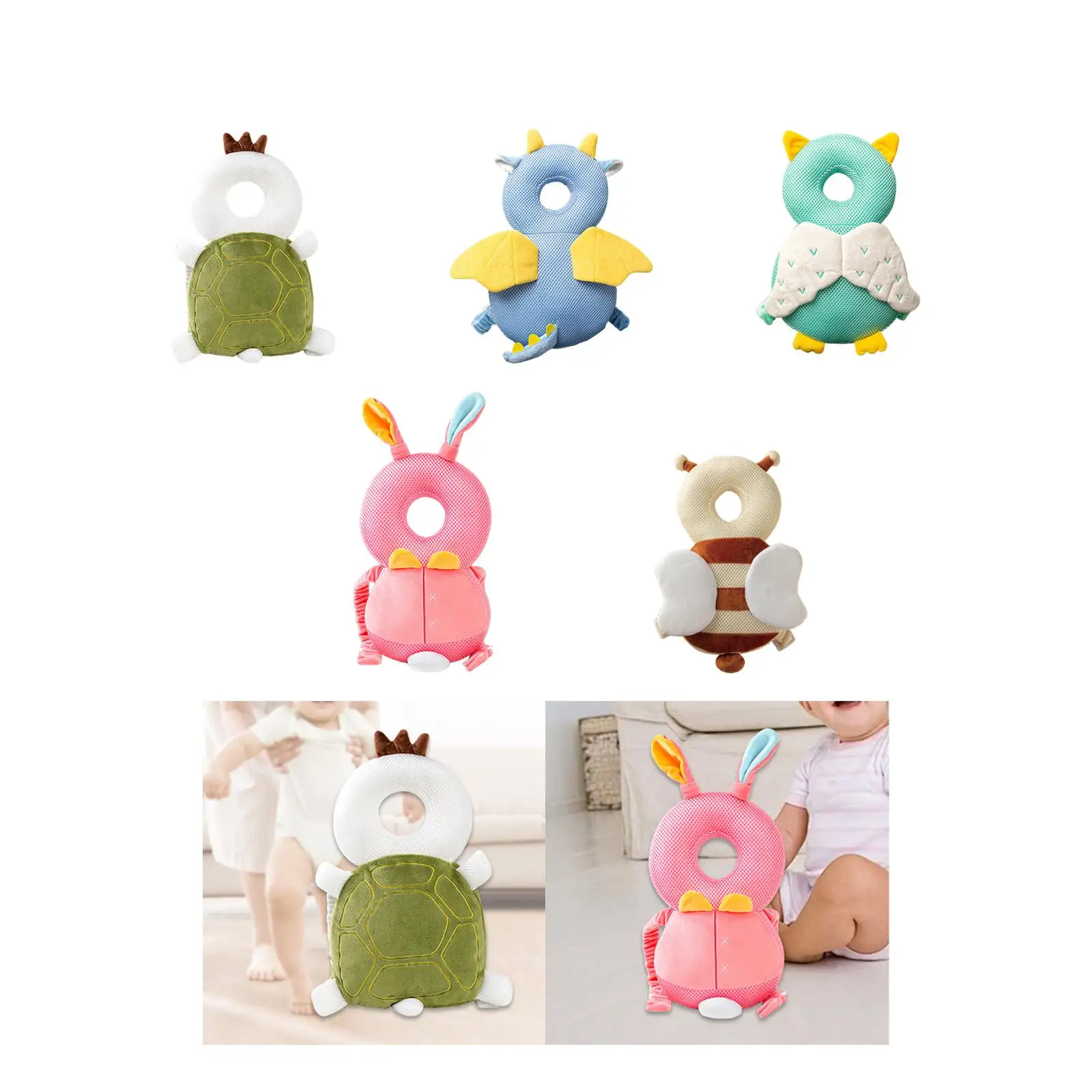 

Подушка-рюкзак для защиты головы и коленей младенца, подушка-рюкзак для бега для младенцев