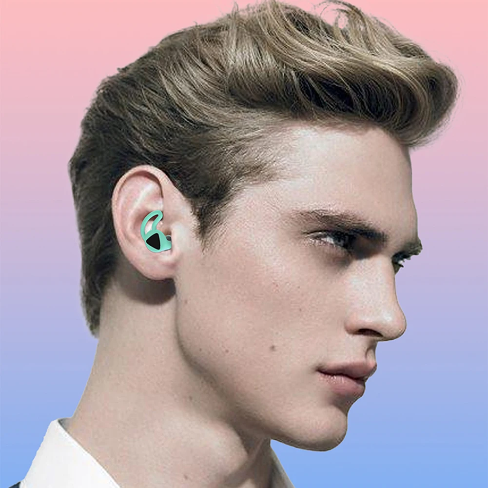 Sleep Noise Reduction Earplug Ear Protector Anti-Noise Waterproof Silicone Earplugs Ear Protection Earplugs for Travel Home