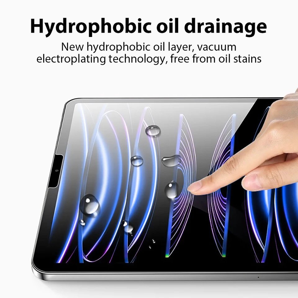 Vidrio templado para iPad Pro 13 M5 M4 2025 12.9 Air 11 5 4 3 2 M3 M2, protector de pantalla A16 10 9 9ª 10ª generación Mini 7 6, película 4