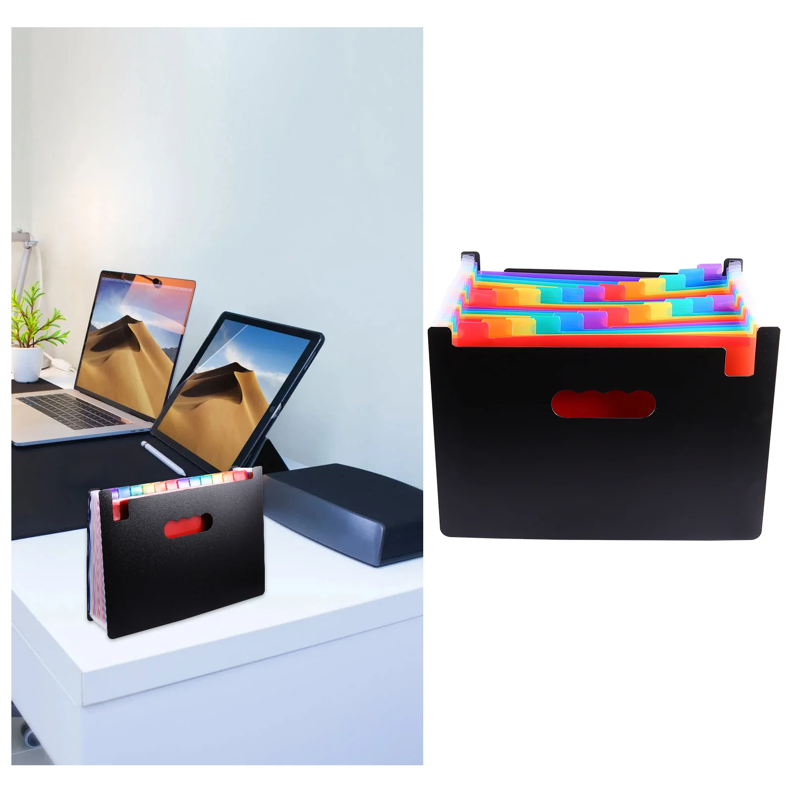 

1Pcs File Folder 24-Layers Large Capacity Plastic Document Organizer Expanding File Holder Paper Storage Holder