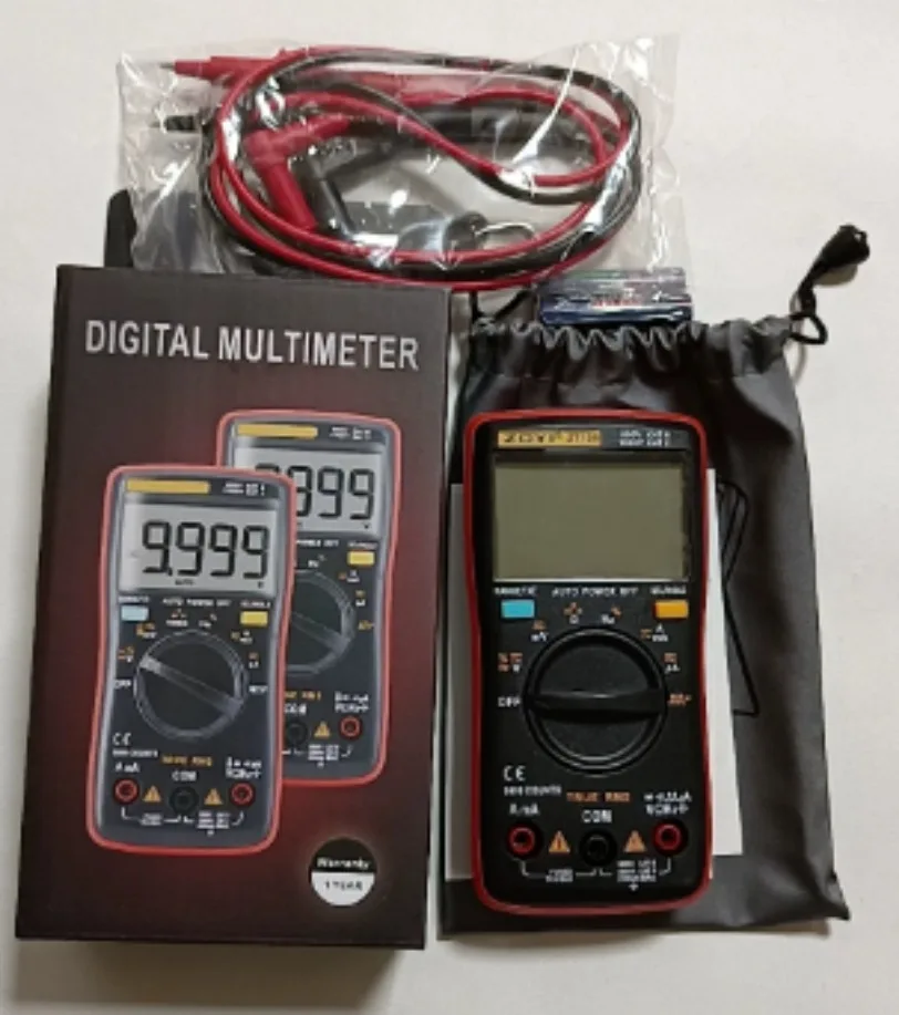 1pc ZOYI ZT109 Digital Multimeter Transistor Tester Capacitor True-RMS Tester*SY