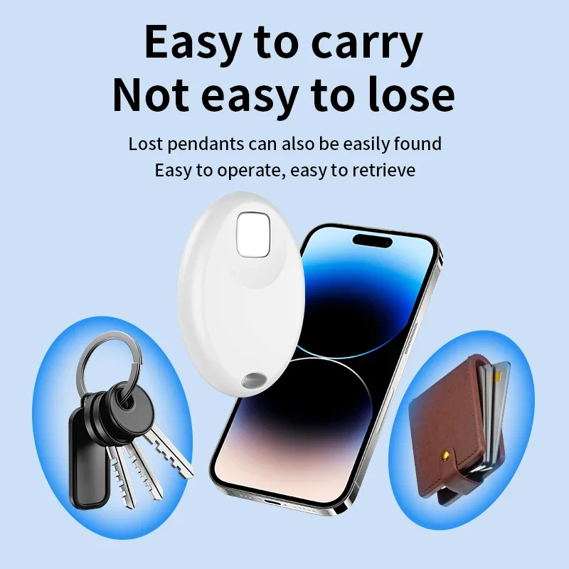 Mini Smart Tag Security Anti-lose Finder Works with IOS Tracker Locator Find My for Key Pet Luggage Backpack