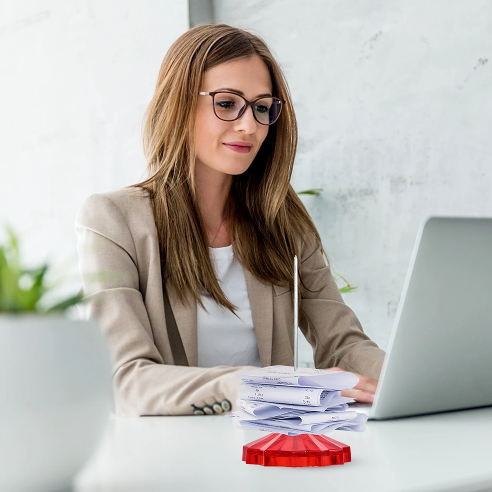 

2 Pcs Receipt Spike Restaurant Check Holder Bill Memo Ticket Stabber Office Paper Note Pad Holder Desk Organizer