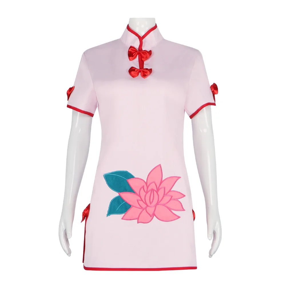 Anime Ranma ½ Nibun-No-Ichi Shampoo Cosplay Costume Chinese Style Cheongsam Lolita Maid Apron Dress Women Sexy Kawaii Party Suit - view 4