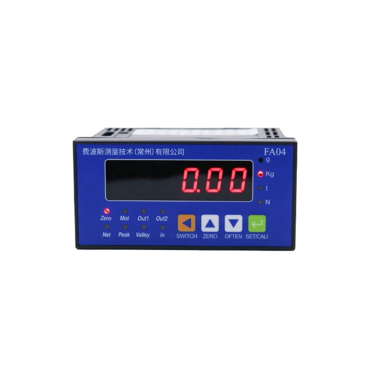 

Digital Output RS232 RS485 Analog Signal 0-10v 4-20 MA Load Cell FA04 Force Controller Indicator Display