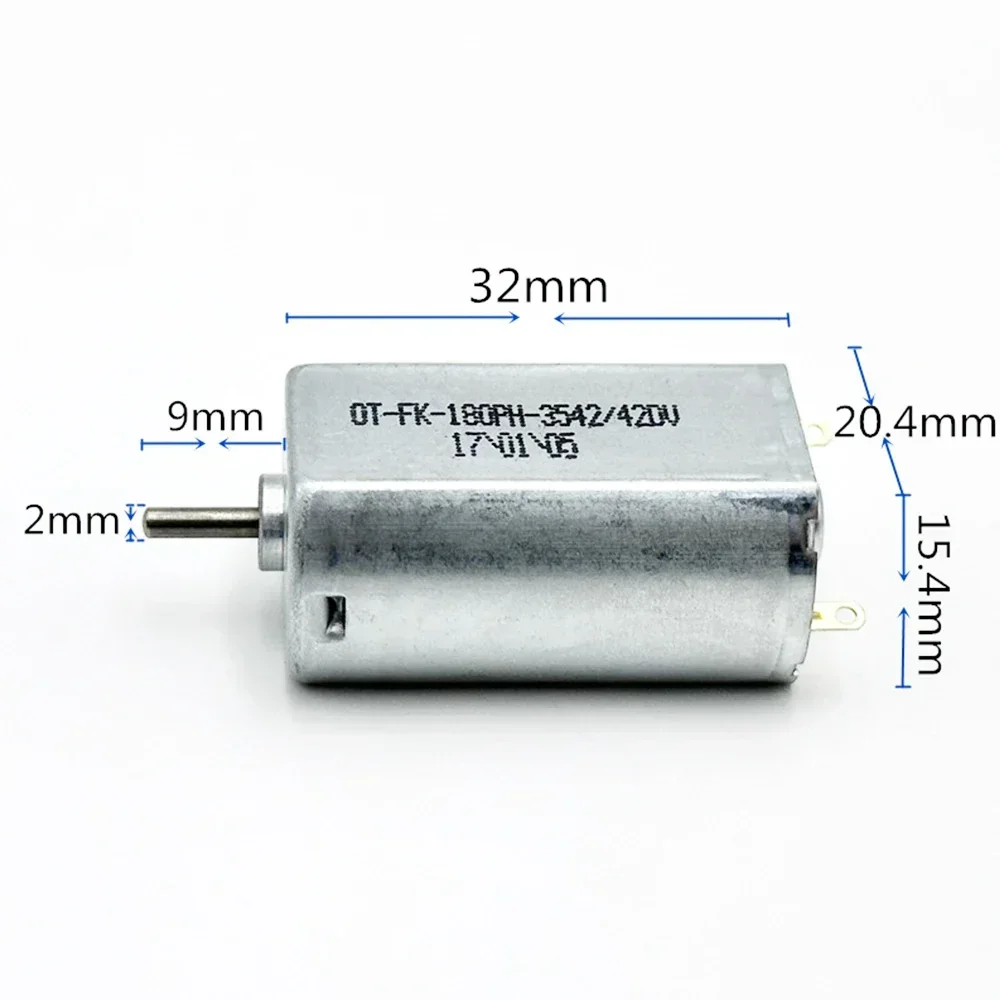 FK-180PH-3542/42 DC 3V-6V 21500RPM High Speed Carbon Brush Strong Magnetic Mini 180 Motor DIY RC Drone Aircraft Toy Model