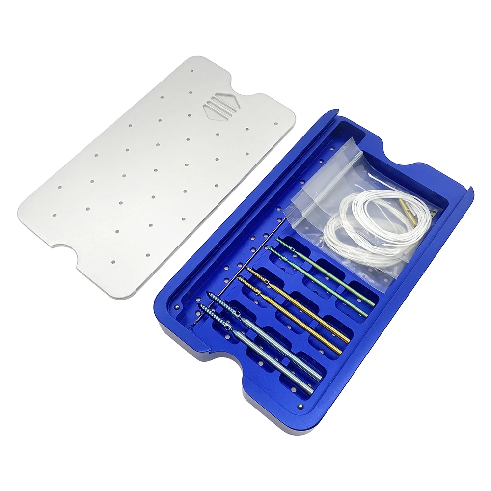 Suture Anchor Screw Set Titanium Suture Anchor System Lateral Sutures with Crimp Set Orthopedic Threaded Suture Anchor System