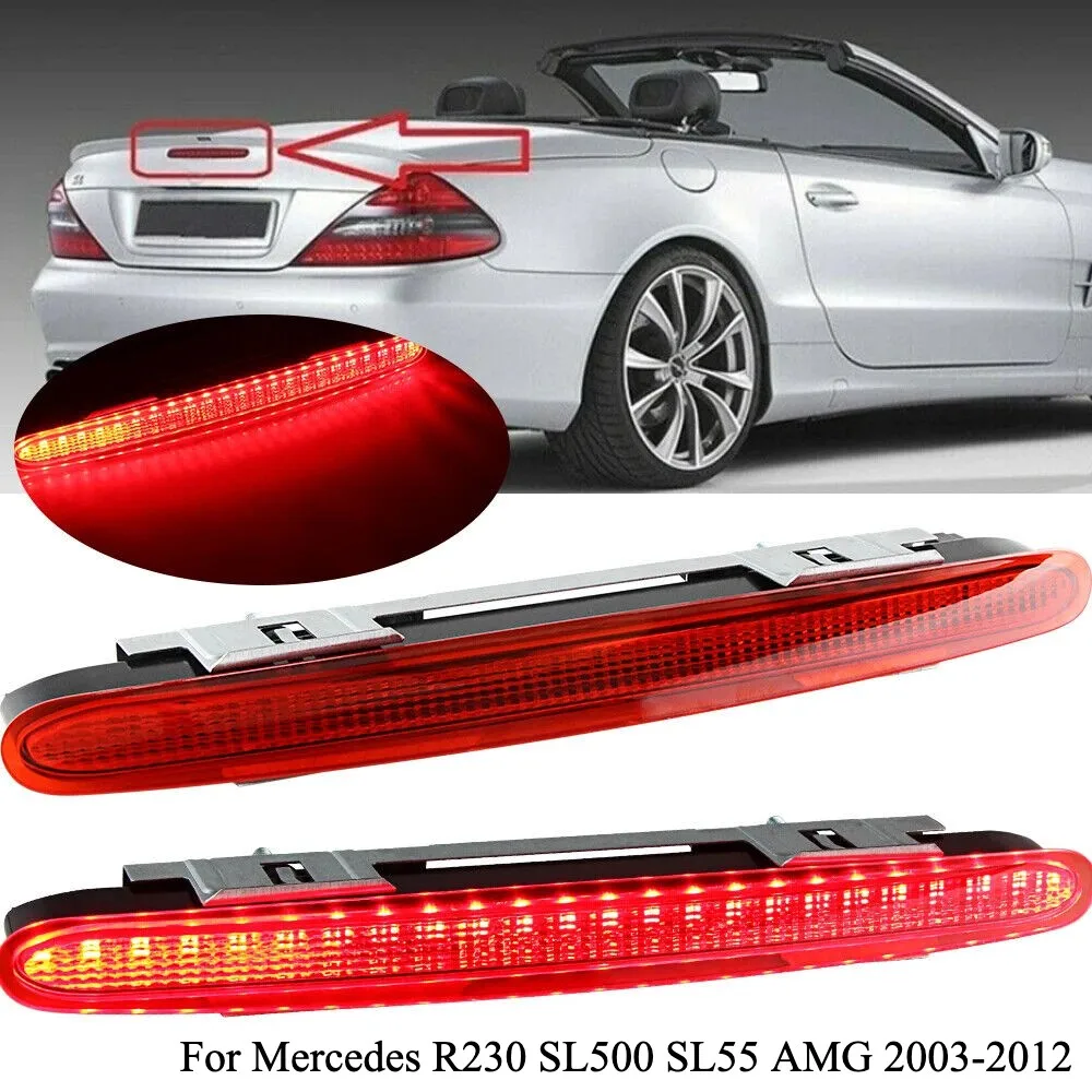Red LED 3rd Third Brake Light Stop Lamp A2308201580 For Mercedes Benz R230 SL Class SL500 SL55 AMG 03-12 Rear Tail Auto Parts