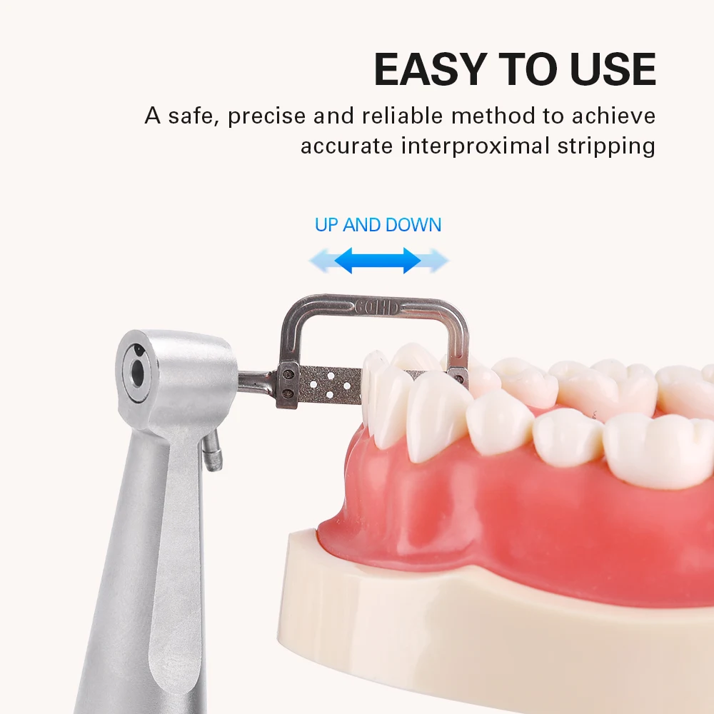 AZDENT Dental 4:1 redukcja kątnica rękojeści międzyproksymalne zestawy do zdejmowania izolacji 10 sztuk paski międzyproksymalne Instrument