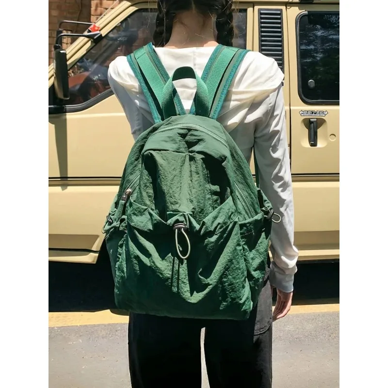 

Waterproof Nylon Foldable Travel Backpack Women's Casual Sle Durable Travel Bag Lightweight Bookbag for Young Adults