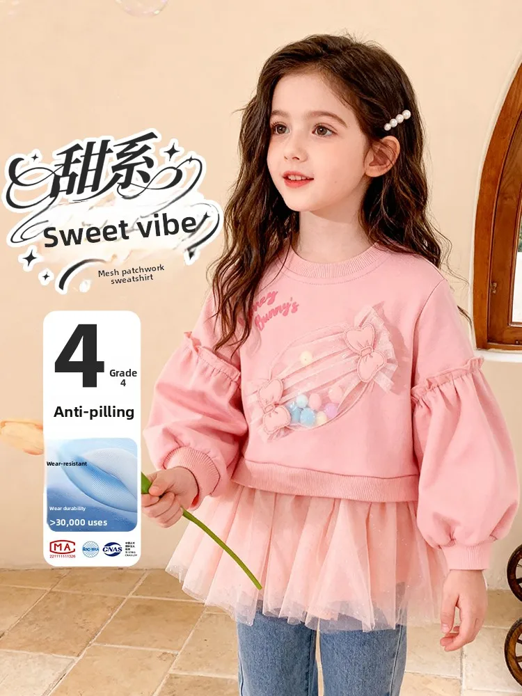 felpa-con-cappuccio-bornbay-stile-principessa-per-ragazze-nuova-collezione-primavera-top-casual-traspirante-e-resistente-all'usura-manica-lunga-collo-tondo-per-bambini