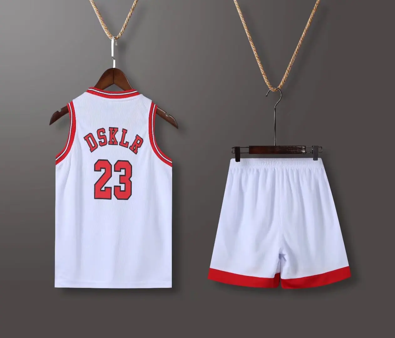 NEW 24/25 Children\'s clothing suit boy girl Basketball Jerseys NO. 23 game team uniform training Vest and shorts