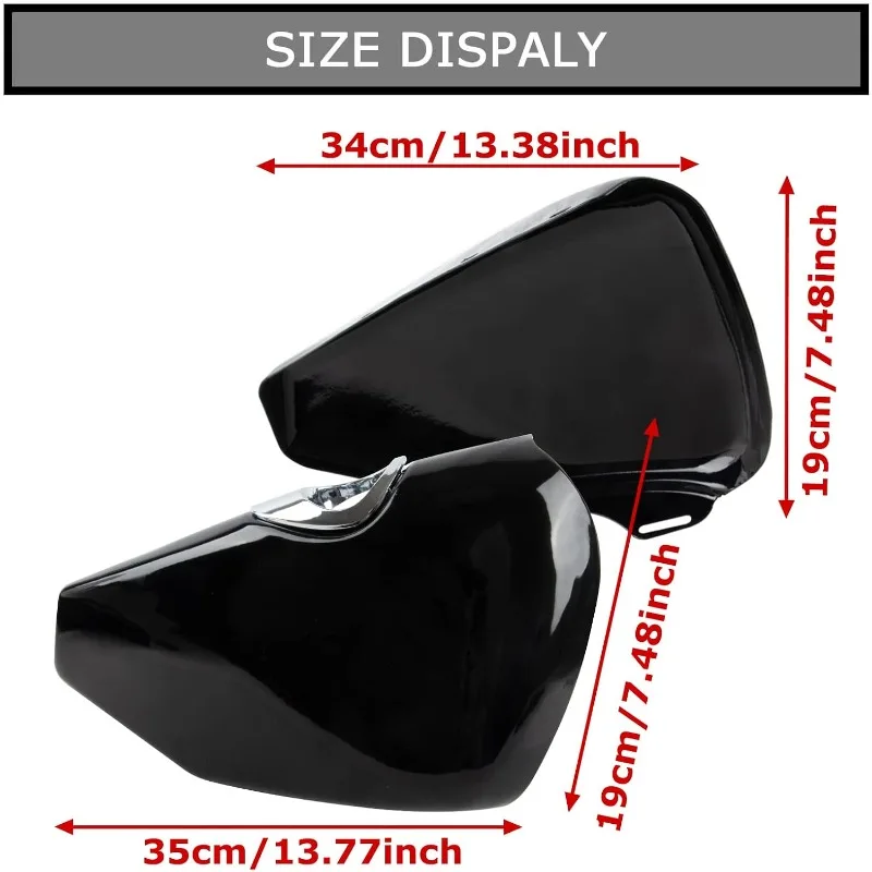 

Left &Right Battery Side Covers Fairing Panel Oil Tank Cover for Sportster 883 Iron 883 1200 Forty Eight Seventy Two 2004-2013