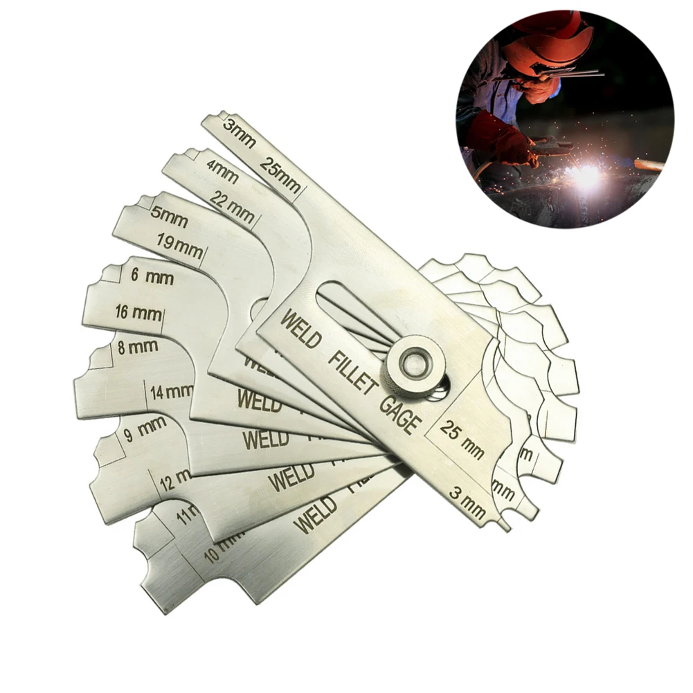 Throat Size Gauge Fillet Weld Gauge Weld Joint Measurement Double-sided Markings Precision Depth Gauges Measures Throat Size