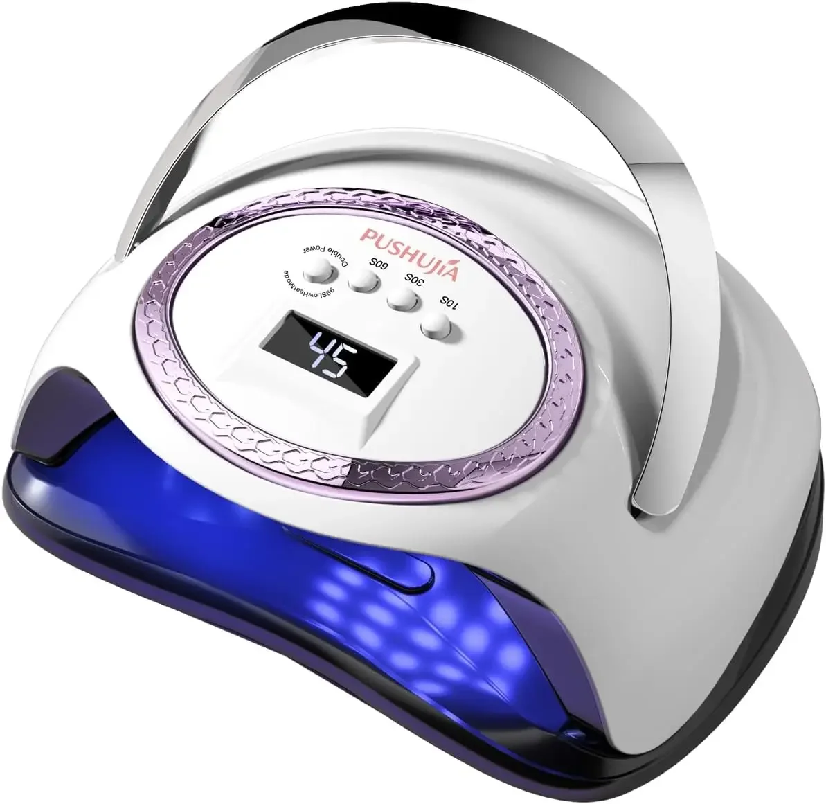 

66 LED UV Nail Lamp, Fast Curing for All Gels, Smart Sensor, 4 Timers, Low Heat Mode, Portable